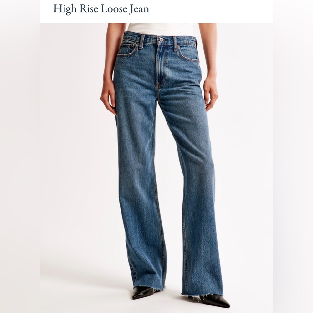 NWT Abercrombie & Fitch High Rise Loose Jeans